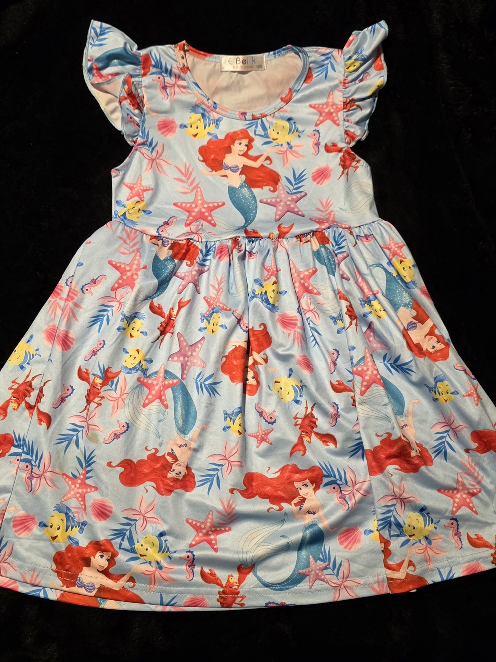 Disney Light Blue Ariel Print Dress